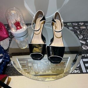 Preview International Black Heels with White Accents